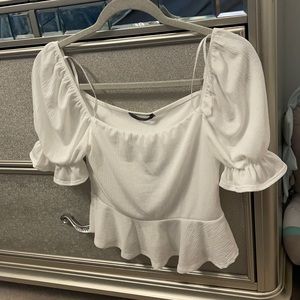 White stretchy size S dressy